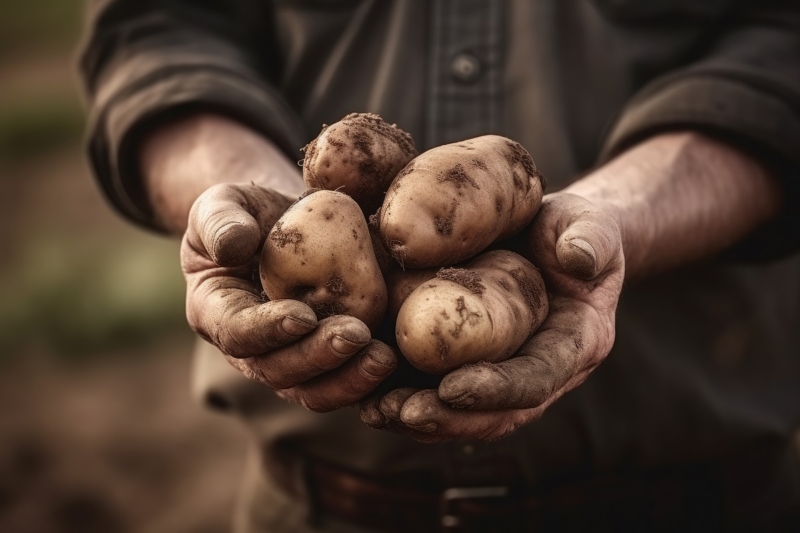 Уборка картофеля в августе 2024 года